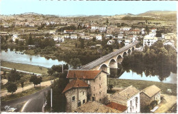 RETOURNAC (43) Vue Générale Et Le Pont Sur La Loire En 1966  CPSM  PF - Retournac
