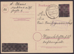GS:DR P314 II, O, Schachbrettüberdruck, Bedarf "Koblenz", 1.2.47, Ra "Gebühr Bezahlt" - Emisiones Generales