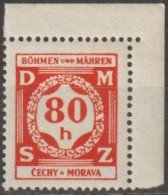 20/ Pof. SL 5, Corner Stamp - Ongebruikt