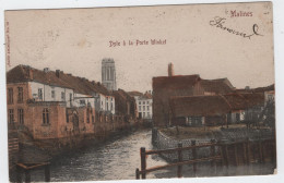 Mechelen - Winketpoort (gekleurde En Gelopen Kaart Van Rond 1900 Met Zegel) - Malines