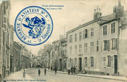 Cachet 1re Réserve D' Aviation N° 6 Sur Cpa Toul La Rue Jeanne D' Arc 1915 - Guerre De 1914-18