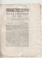 Déclaration Du Roi : Droit Des Receveurs Des Consignations ... - Decretos & Leyes