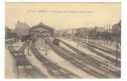 CPA ARRAS, PANORAMA DE L'INTERIEUR DE LA GARE, PAS DE CALAIS 62 - Arras