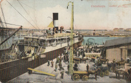 Romania - Constanta - Vedere Din Port - Steamer - Dampfer - Carriage - Romania