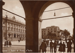 SASSARI-PORTICI DI PIAZZA D'ITALIA- CARTOLINA VERA FOTOGRAFIA  VIAGGIATA IL 18-6-1937 - Sassari