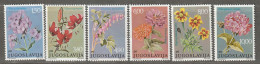 YOUGOSLAVIE- N°1566/71 ** (1977) Fleurs - Unused Stamps