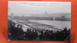 CPA (75)  Crue De La Seine. Paris. Le Pont Royal Et Les Bureaux De Le Douane. (7A.948) - De Overstroming Van 1910