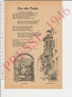 2 Vues Gravure Presse 1946 Format 24 X 16 Cm Dessin De Klippstiehl Riquewihr Ammerschwihr Kayserberg Alsace Architecture - Unclassified