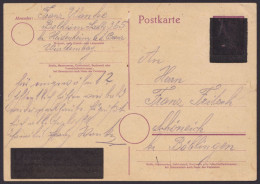 GS: P314 II, O, Wertzeichen Und Spruch Schwarz überdruckt, Bedarf "Bolheim", 20.5.47, Kein Poststempel - General Issues