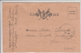 France Carte En Franchise Militaire Officielle 39/40 Avec Ancre Et Drapeaux, Cachet Poste Aux Armées Du 5.11.39 - Oorlog 1939-45