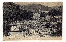 Cpa N° 23 VALS LES BAINS La Volane Et Les Ponts Du Casino - Vals Les Bains