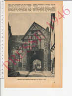 Photo Presse 1946 Riquewihr Porte Supérieure Animation Portefaix - Unclassified