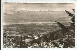 La Route Blanche Paris Genève De Gex Au Col De La Faucille Lac Léman Vu Des Hôtel Du Pailly  1956   N° 8 - Unclassified