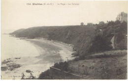 CPA FRANCE 22 COTE D'ARMOR - ETABLES-SUR-MER - La Plage - Les Falaises - Etables-sur-Mer