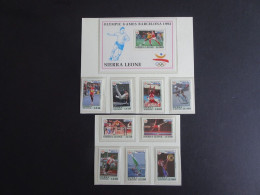 Sierra Leone 1992 - Olympic Games Barcelona 92 Mnh** - Summer 1992: Barcelona