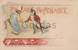 Illustrateur - Frohliche Fastnacht - Katze - Cat - Avant 1900