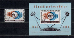 Congo Belge - Belgian Congo - Rwanda 1965 N° 111A + BL4 MNH Space - Aerospace - Ruimtevaart C7.50Eu - Unused Stamps