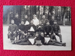 56 VANNES HOPITAL DE LA CROIX ROUGE SOLDATS BLESSES INFIRMIERE CARTE PHOTO 1914 - Vannes