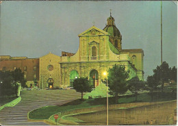 Cagliari (Sardegna) Basilica Di N. S. Di Bonaria, Notturno, Basilika, By Night, La Nuit - Cagliari