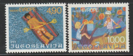 YOUGOSLAVIE- N°1583/4 ** (1977) - Unused Stamps