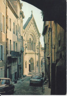 CPM  France Auvergne Rhône Alpes   07 Ardèche  Aubenas En Vivarais  Cité Féodale L’Eglise Oblitérée Le 26-11-1970 - Aubenas