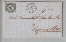 CH Heimat LU Schüpfheim 1867-02-05 Zierstempel Auf Brief Nach Dagmersellen - Briefe U. Dokumente