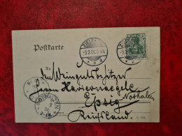 CARTE 1906 ZIELENZIG POUR CACHET NATHALTEN ET EPFIG - Other & Unclassified