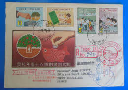 TIMBRES SUR LETTRE   -   CHINE - Cartas & Documentos