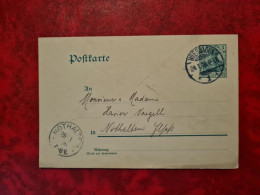 CARTE ENTIER GANZACHE WIESBADEN POUR NOTHALTE 1906 - Other & Unclassified