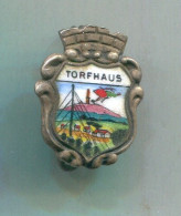 TORFHAUS Germany - Blazon, Coat Of Arms, Vintage Pin Badge, Abzeichen Enamel - Steden