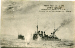 CONDORCET - DREADNOUGHT FRANCAIS  De 1er RANG - ATTAQUE Par Un AERO Devant CATTARO - - Warships