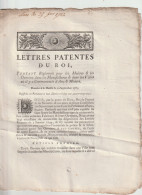 Lettres Patentes Du Roi : Réglement Pour Les Maitres , Ouvriers Dans Les Manufactures Et Les Villes ... - Decreti & Leggi
