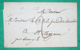 MARQUE 54 LA ROCHE BERNARD MORBIHAN POUR ST NAZAIRE LOIRE INFERIEURE 54x9 1822 LETTRE COVER FRANCE - 1801-1848: Precursors XIX