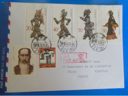 TIMBRES SUR LETTRE   -   CHINE - Briefe U. Dokumente