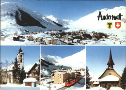 11864026 Andermatt Kirche Bergbahn Ortsansicht Andermatt - Other & Unclassified