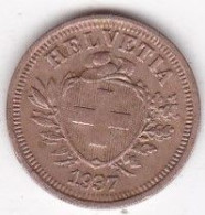 Suisse 1 Rappen 1937  B, En Bronze , KM# 3 - 1 Centime / Rappen