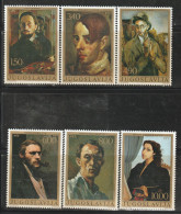 YOUGOSLAVIE- N°1594/9 ** (1977) Tableaux - Unused Stamps