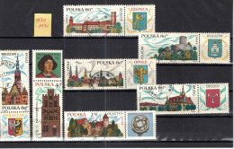CHCT85 - Architecture, Cities, Buildings, 1970 - 1971, Used, Poland - Used Stamps