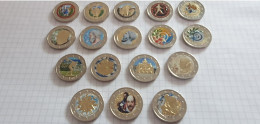 2 € COLORISEES GRECE DIVERSES ANNEES - Greece