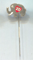 Elephant - Vintage Pin Badge Abzeichen - Animaux