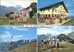 11862667 Appenzell IR Auf Der Ebenalp Mit Alpstein Und Saentis Alphornblaeser Lu - Other & Unclassified