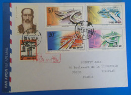 TIMBRES SUR LETTRE   -   CHINE - Covers & Documents