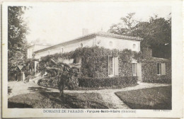 C. P. A. : 33 : FARGUES SAINT HILAIRE : Domaine De PARADIS - Other & Unclassified