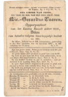 Vaesen Nicolas- Gerardus Priester Pastoor Deken Hasselt 1768-1841 - Todesanzeige
