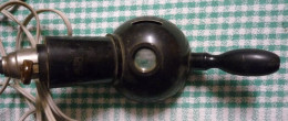 Ancienne Loupe Avec Système éclairage Sur Secteur Lampe HS - Pinces, Loupes Et Microscopes