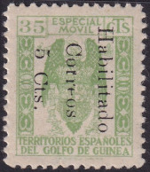Spanish Guinea 1940 Sc 284 Ed 259B MNG(*) Damaged Overprint - Guinée Espagnole