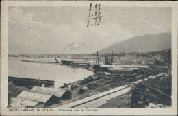 Cs50 Cartolina Castellammare Di Stabia Panorama Visto Da Pozzano Napoli 1935 - Napoli (Napels)