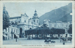 Cs48 Cartolina Castellammare Di Stabia Piazza Municipio Provincia Di Napoli - Napoli