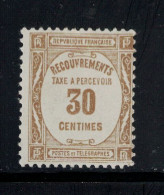 TAXE N°57 NEUF* MH, TYPE RECOUVREMENT,  FRANCE.1927/31 - 1859-1959 Nuovi