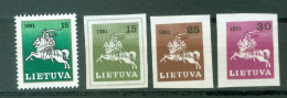 Lituanie Yv  405 , 409 , 412A Et 412B  * * TB  - Litauen